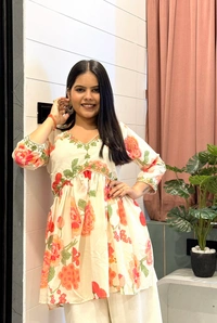Antique Fashion 1 Kurti Plazzo Set  - M 38