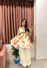 Antique Fashion 1 Kurti Plazzo Set  - M 38