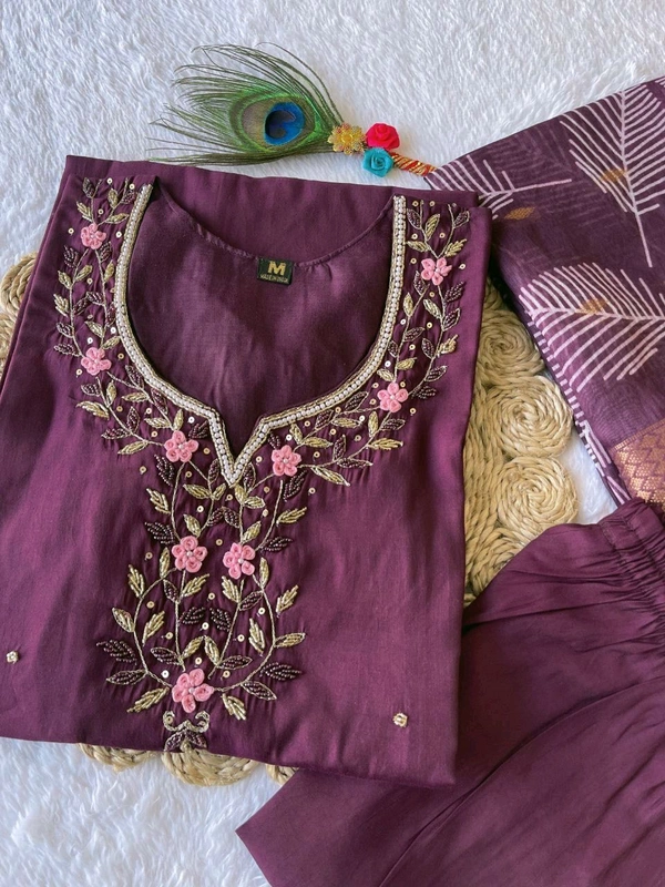 Antique Fashion 1 Kurti Pant Set  - color 1, XL