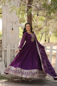Antique Fashion 1 Get ready to shine with these stunning outfit Made from Faux Blooming And Sequins Embroidered Work. Discover the perfect ensemble to add a touch of glamour to your wardrobe and stand out from the crowd - Xxl (44), color 2