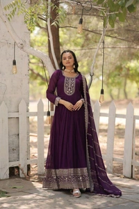 Antique Fashion 1 Get ready to shine with these stunning outfit Made from Faux Blooming And Sequins Embroidered Work. Discover the perfect ensemble to add a touch of glamour to your wardrobe and stand out from the crowd - Xxl (44), color 2
