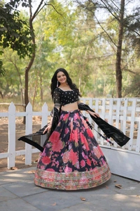 Antique Fashion 1 Beautiful Designer Lehenga - colour 1