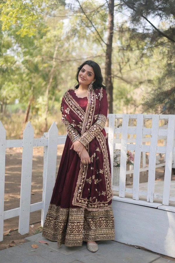 Antique Fashion 1 GOWN WITH DUPATTA COLLECTIONS  - XL 42