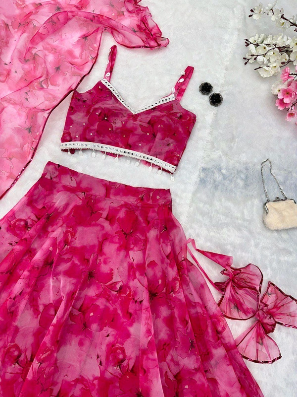 Antique Fashion 1 Organza Love Lahenga  - color 2