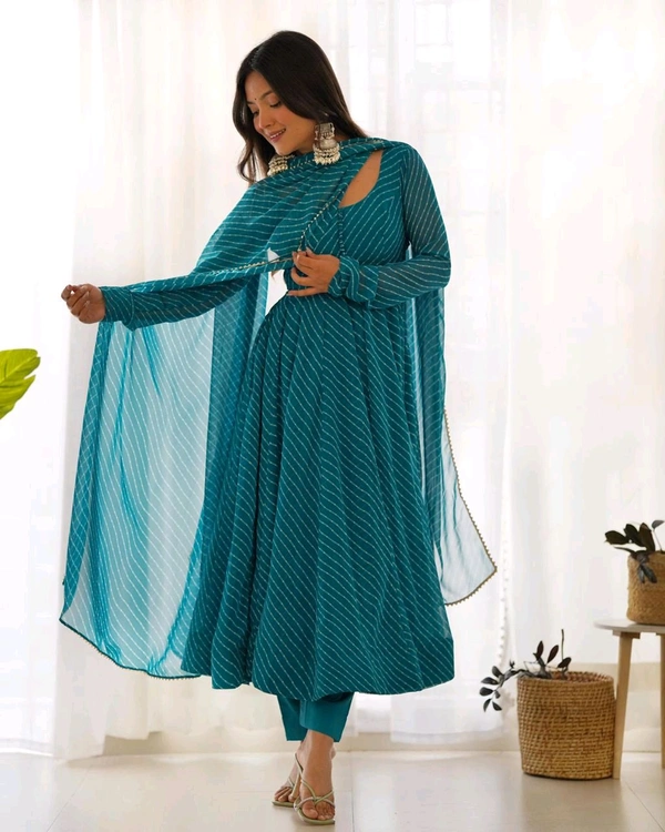 Antique Fashion 1 Anarkali Suit Set  - XS 34, rama