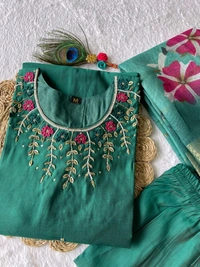 Antique Fashion 1 Premium Roman Silk Kurti Pent Collection - color 2, S