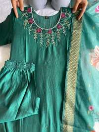 Antique Fashion 1 Premium Roman Silk Kurti Pent Collection - color 2, S