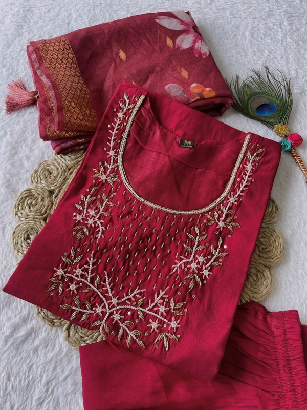 Antique Fashion 1 Kurti Pant Duppta Set  - colour 2, XL