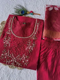 Antique Fashion 1 Kurti Pant Duppta Set  - colour 2, XL