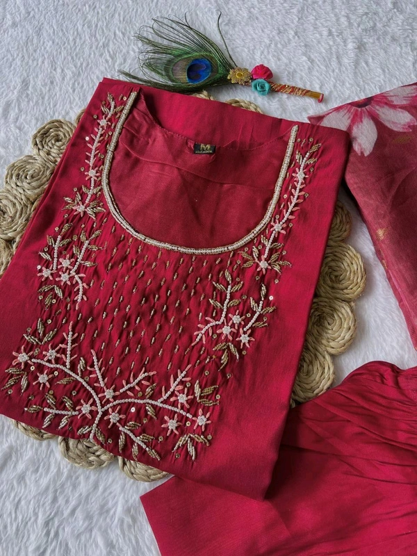 Antique Fashion 1 Kurti Pant Duppta Set  - colour 2, XL
