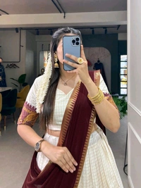 Antique Fashion 1 Soth Indian Lehegha  - colour 1, Stitched Blouse