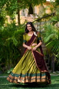 Antique Fashion 1 Soth Indian Lehegha  - colour 1, Unstitched Blouse