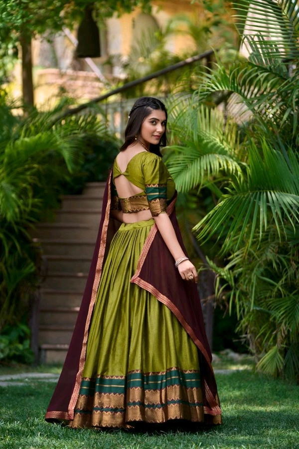 Antique Fashion 1 Soth Indian Lehegha  - colour 1, Unstitched Blouse