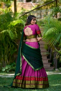 Antique Fashion 1 Soth Indian Lehegha  - colour 3, Unstitched Blouse