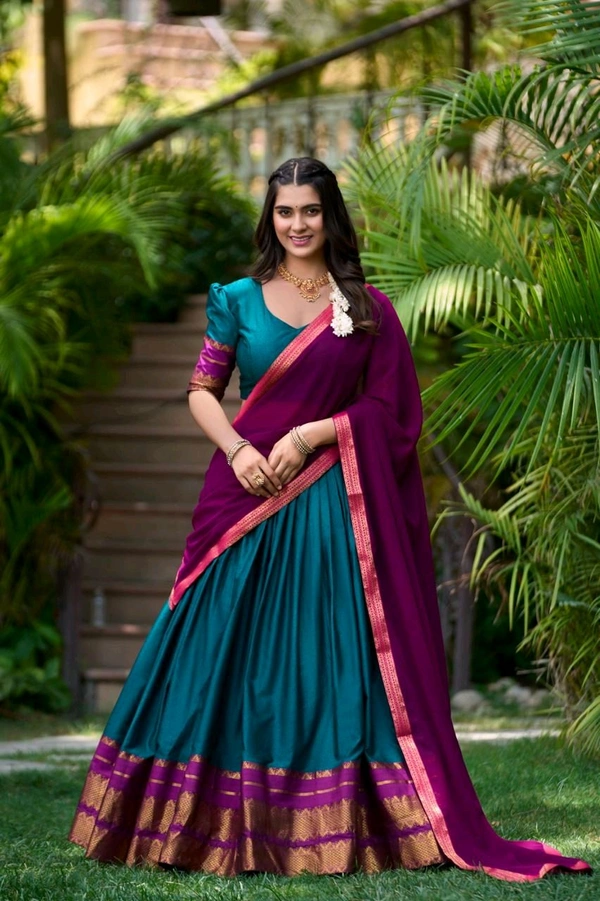 Antique Fashion 1 Soth Indian Lehegha  - colour 4, Unstitched Blouse