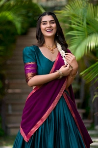 Antique Fashion 1 Soth Indian Lehegha  - colour 4, Unstitched Blouse