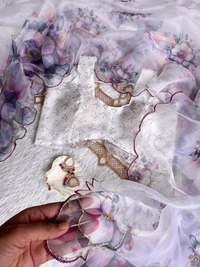 Antique Fashion 1 Beautiful Saare  - Unstitched Blouse
