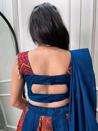 Antique Fashion 1 Add this phenomenal spirit of  lehenga with printed design in your garba collection to make imperial impressions on garba night  - colour 1