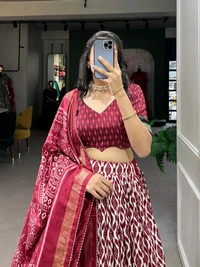 Antique Fashion 1 Lehenga  - colour 2, Unstitched Blouse