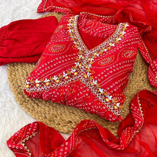 Antique Fashion 1 ALIA CUT GOWN WITH DUPATTA SET - L