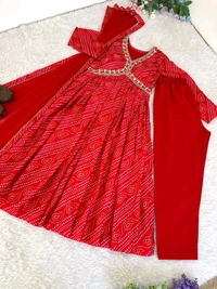 Antique Fashion 1 ALIA CUT GOWN WITH DUPATTA SET - L