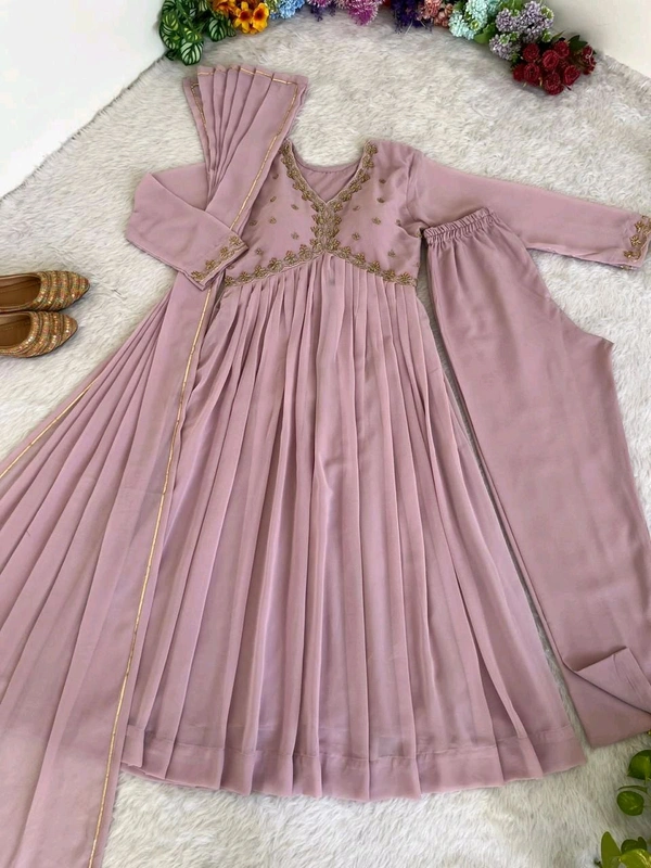 Antique Fashion 1 ALIA CUT GOWN WITH DUPATTA SET - M