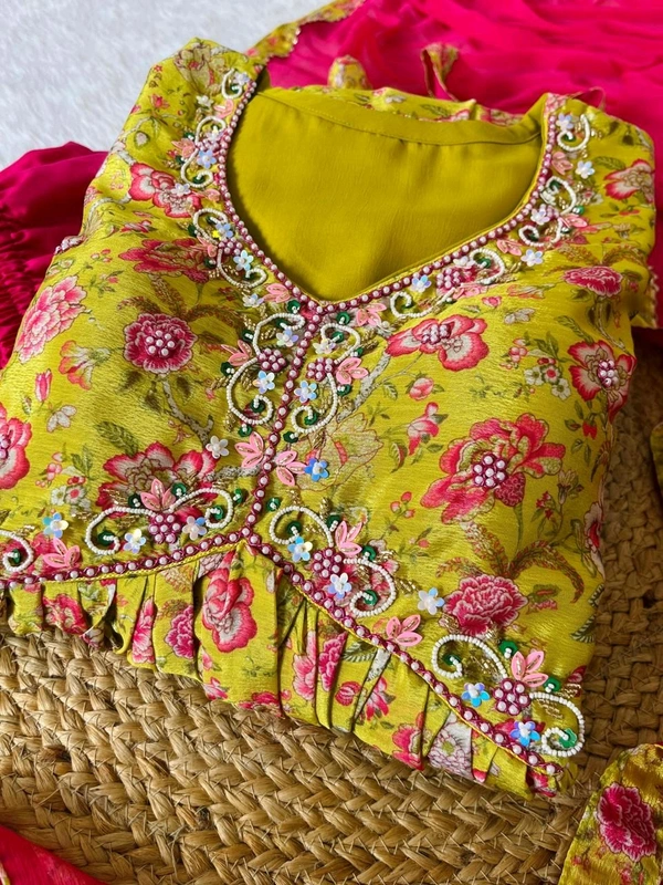 Antique Fashion 1 ALIA CUT GOWN WITH DUPATTA SET - S