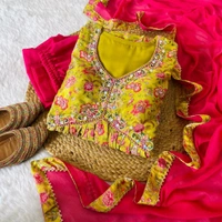 Antique Fashion 1 ALIA CUT GOWN WITH DUPATTA SET - S