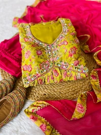 Antique Fashion 1 ALIA CUT GOWN WITH DUPATTA SET - S