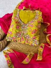 Antique Fashion 1 ALIA CUT GOWN WITH DUPATTA SET - L