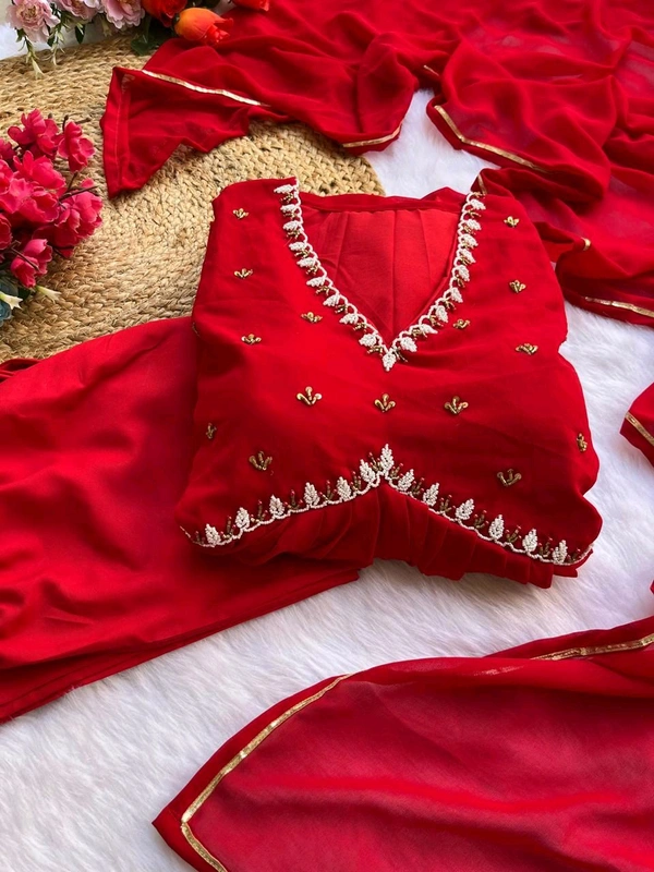 Antique Fashion 1 ALIA CUT GOWN WITH DUPATTA SET - M