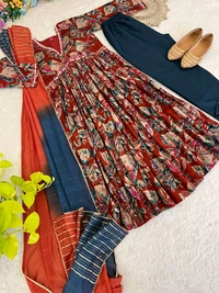 Antique Fashion 1 ALIA CUT GOWN WITH DUPATTA SET - S, colour 1