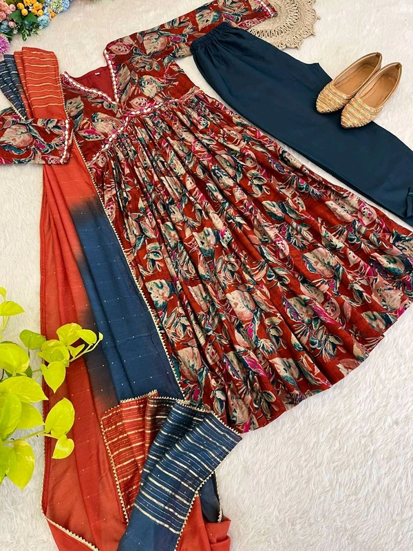 Antique Fashion 1 ALIA CUT GOWN WITH DUPATTA SET - S, colour 1