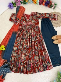 Antique Fashion 1 ALIA CUT GOWN WITH DUPATTA SET - L, colour 1