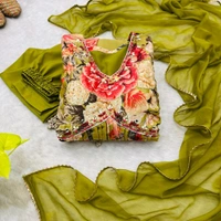 Antique Fashion 1 ALIA CUT GOWN WITH DUPATTA SET - XL