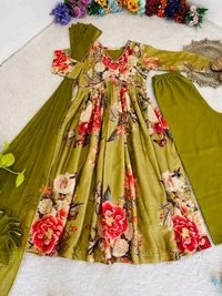 Antique Fashion 1 ALIA CUT GOWN WITH DUPATTA SET - XL
