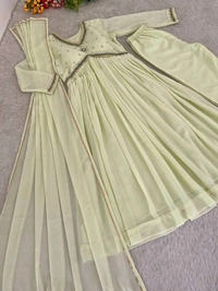 Antique Fashion 1 ALIA CUT GOWN WITH DUPATTA SET - XL