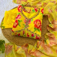 Antique Fashion 1 ALIA CUT GOWN WITH DUPATTA SET - S