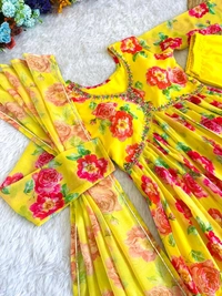 Antique Fashion 1 ALIA CUT GOWN WITH DUPATTA SET - S