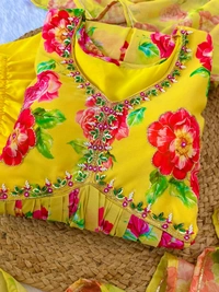 Antique Fashion 1 ALIA CUT GOWN WITH DUPATTA SET - M