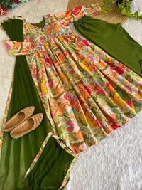 Antique Fashion 1 ALIA CUT GOWN WITH DUPATTA SET - XL