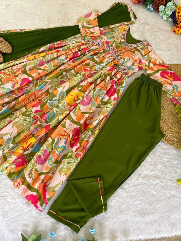 Antique Fashion 1 ALIA CUT GOWN WITH DUPATTA SET - XL