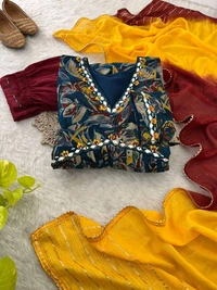 Antique Fashion 1 ALIA CUT GOWN WITH DUPATTA SET - S, colour 2