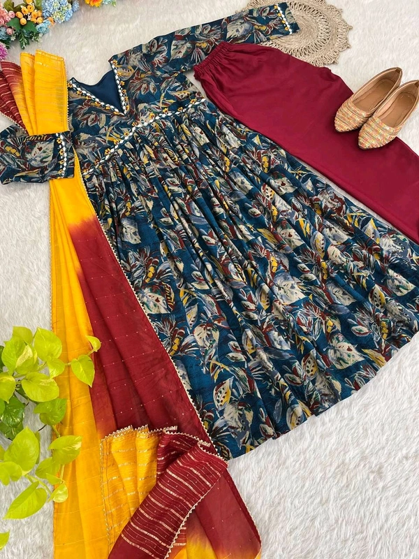 Antique Fashion 1 ALIA CUT GOWN WITH DUPATTA SET - L, colour 2