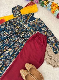 Antique Fashion 1 ALIA CUT GOWN WITH DUPATTA SET - M, colour 2