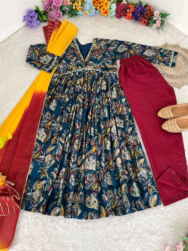 Antique Fashion 1 ALIA CUT GOWN WITH DUPATTA SET - M, colour 2