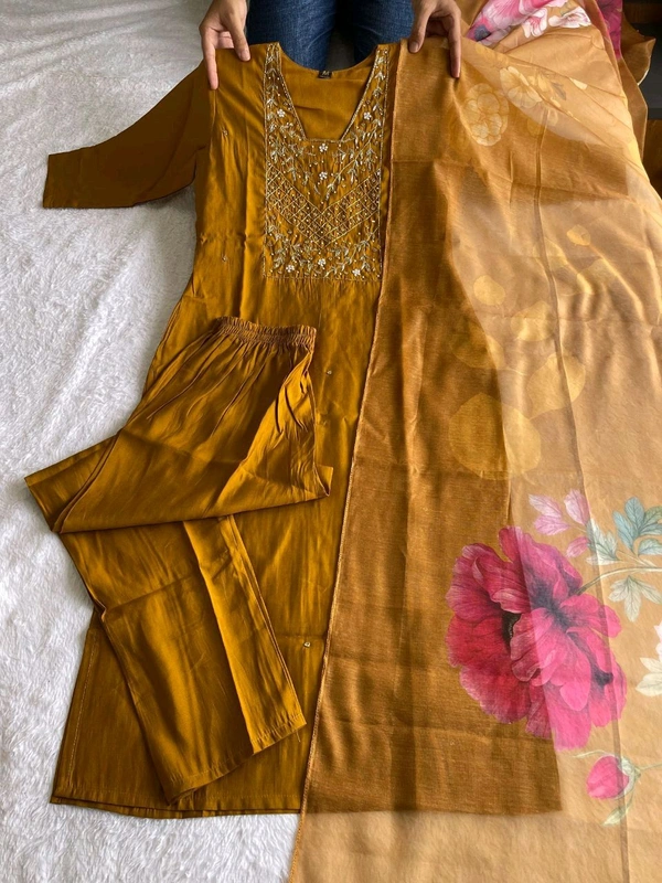 Antique Fashion 1 Kurti Pant Duppta Set  - XXL, colour 1