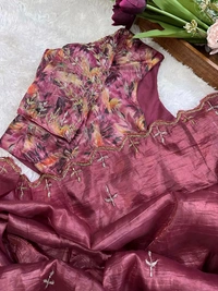 Antique Fashion 1 Beautiful Saare  - Colour 1, Stitched Blouse