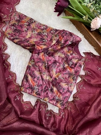 Antique Fashion 1 Beautiful Saare  - Colour 1, Stitched Blouse