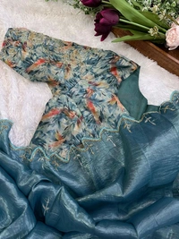 Antique Fashion 1 Beautiful Saare  - colour 2, Stitched Blouse